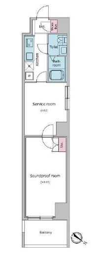 レジディア横濱大通り公園　902号室　間取り