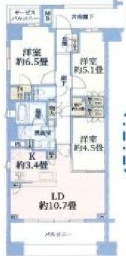 ブランズ綱島　202号室　間取り