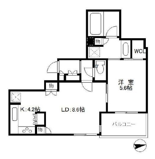 ブランズ綱島　606号室　間取り
