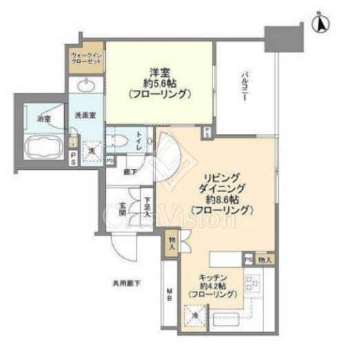 ブランズ綱島　406号室　間取り