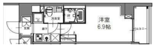 S-RESIDENCE横濱吉野町 (エスレジデンス横濱吉野町)　804号室　間取り