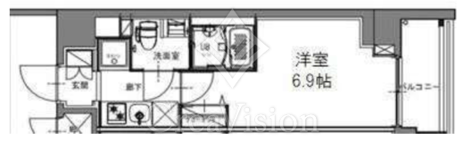 S-RESIDENCE横濱吉野町 (エスレジデンス横濱吉野町)　404号室　間取り