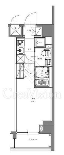 S-RESIDENCE横濱吉野町 (エスレジデンス横濱吉野町)　904号室　間取り