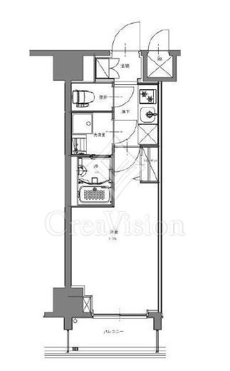 S-RESIDENCE横濱吉野町 (エスレジデンス横濱吉野町)　203号室　間取り