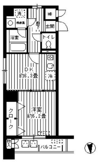 ラフィーネ港北　201号室　間取り