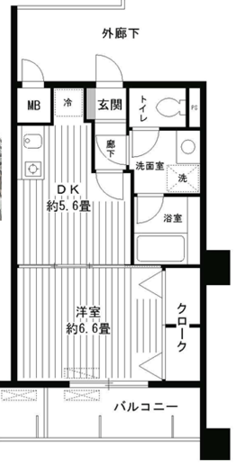 ラフィーネ港北　202号室　間取り
