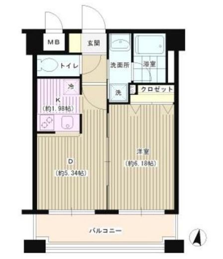 パークヒル三ツ沢　305号室　間取り