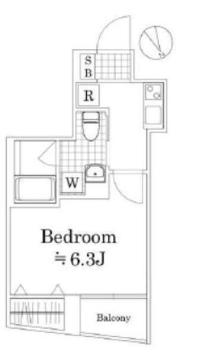 ラフィスタ横浜黄金町　103号室　間取り