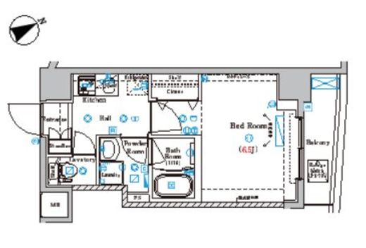 ラフィスタ横浜黄金町　304号室　間取り