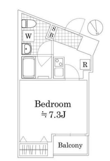 ラフィスタ横浜黄金町　305号室　間取り