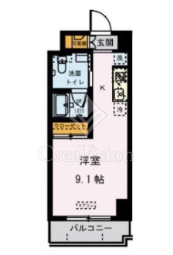 ドムス常盤　709号室　間取り