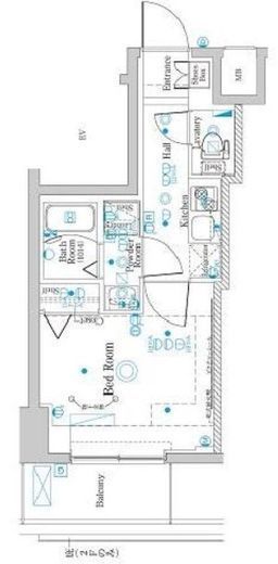ラフィスタ横浜蒔田Ⅰ　1103号室　間取り