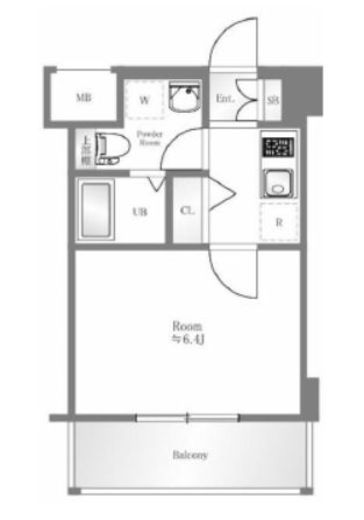 フロンティア横濱EAST　802号室　間取り