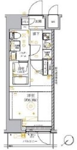 RELUXIA GRANDE横濱吉野町 (リルシアグランデ横濱吉野町)　1016号室　間取り