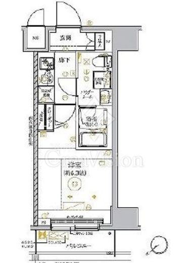 RELUXIA GRANDE横濱吉野町 (リルシアグランデ横濱吉野町)　915号室　間取り
