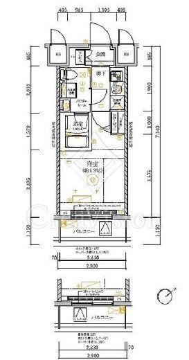 RELUXIA GRANDE横濱吉野町 (リルシアグランデ横濱吉野町)　802号室　間取り