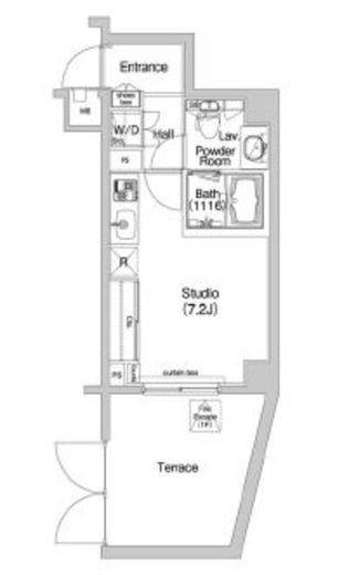 コンフォリア神楽坂　101号室　間取り