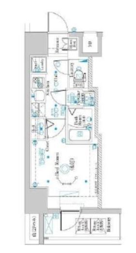 ラフィスタ横浜蒔田Ⅱ　1104号室　間取り