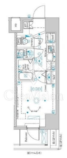 ラフィスタ横浜蒔田Ⅱ　801号室　間取り