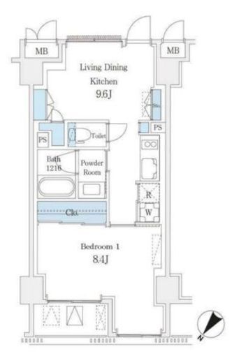 JP noie 横浜平沼　207号室　間取り