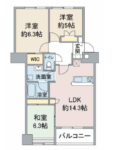 アトラス・シアンズ東戸塚　712号室　間取り