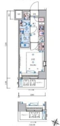 リヴシティ横濱石川町　304号室　間取り