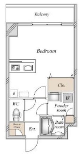 LOC'S YOKOHAMA BAYSIDE (ロックス横浜ベイサイド)　206号室　間取り