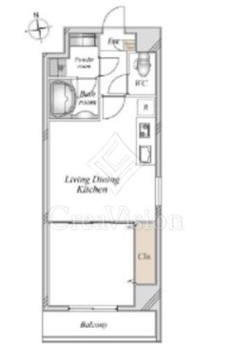 LOC'S YOKOHAMA BAYSIDE (ロックス横浜ベイサイド)　615号室　間取り