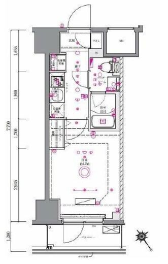 AZEST関内　1102号室　間取り