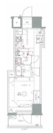 AZEST関内　807号室　間取り