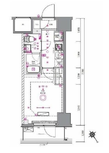 AZEST関内　1003号室　間取り