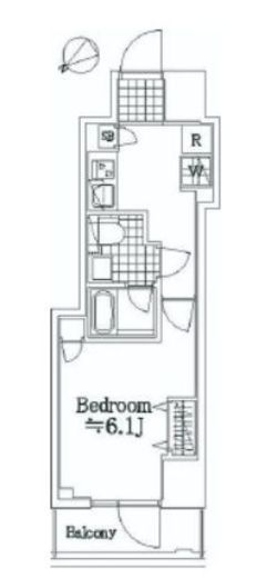 AZEST関内　307号室　間取り