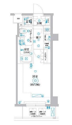 セジョリ横浜鶴見Ⅲ　904号室　間取り