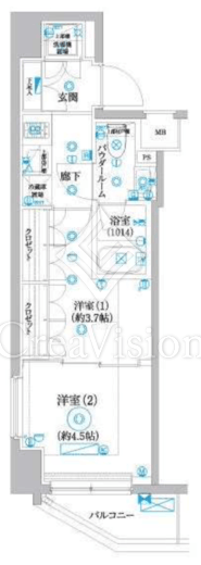 セジョリ横浜鶴見Ⅲ　505号室　間取り