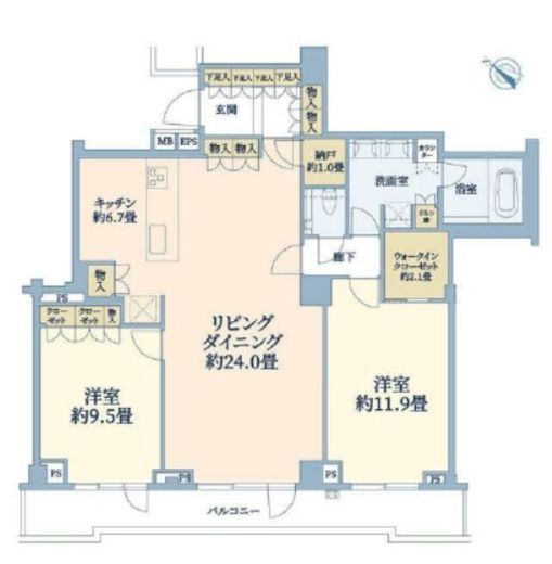 グランドメゾンThe山手253Garden　102号室　間取り