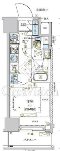 メインステージ横濱関内　902号室　間取り