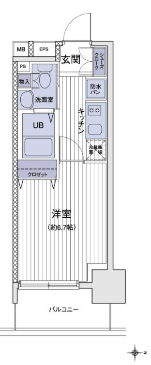 エスティメゾン大島　916号室　間取り