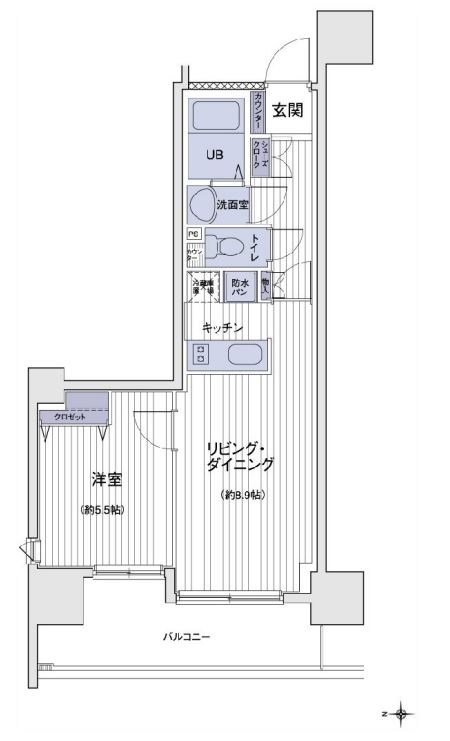 エスティメゾン大島　201号室　間取り