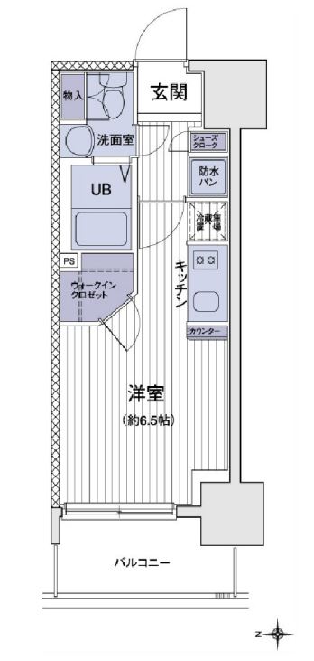 エスティメゾン大島　208号室　間取り