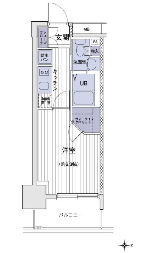 エスティメゾン大島　320号室　間取り