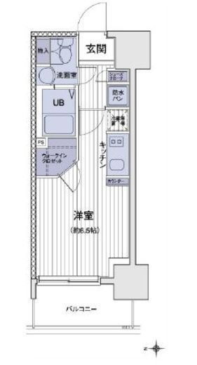エスティメゾン大島　727号室　間取り