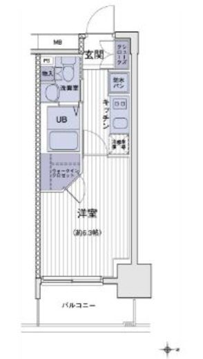 エスティメゾン大島　225号室　間取り