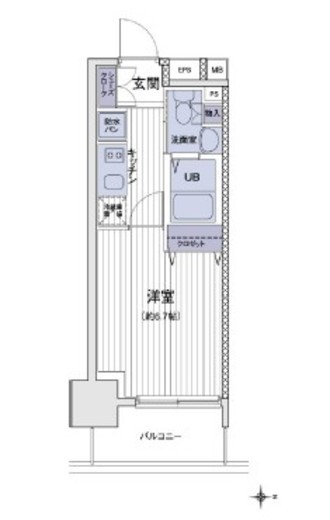 エスティメゾン大島　215号室　間取り