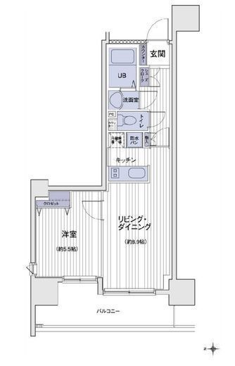 エスティメゾン大島　301号室　間取り