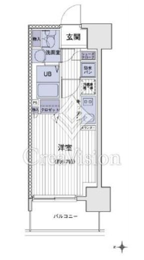 エスティメゾン大島　203号室　間取り