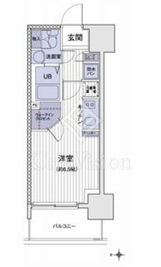 エスティメゾン大島　712号室　間取り