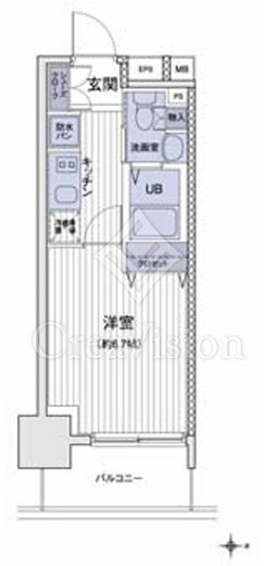 エスティメゾン大島　815号室　間取り