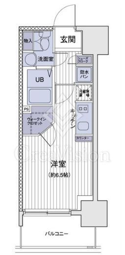 エスティメゾン大島　411号室　間取り