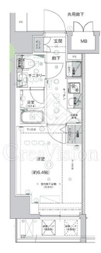 クレストタップ新横浜　701号室　間取り