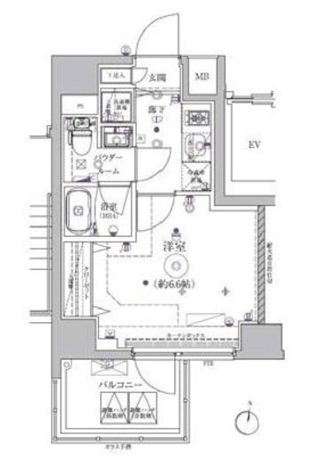 RELUXIA TERRACE横濱吉野町 (リルシアテラス横濱吉野町)　806号室　間取り